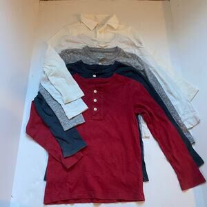 Crewcuts Henley & Polo Jersey Long Sleeve Shirt Bundle